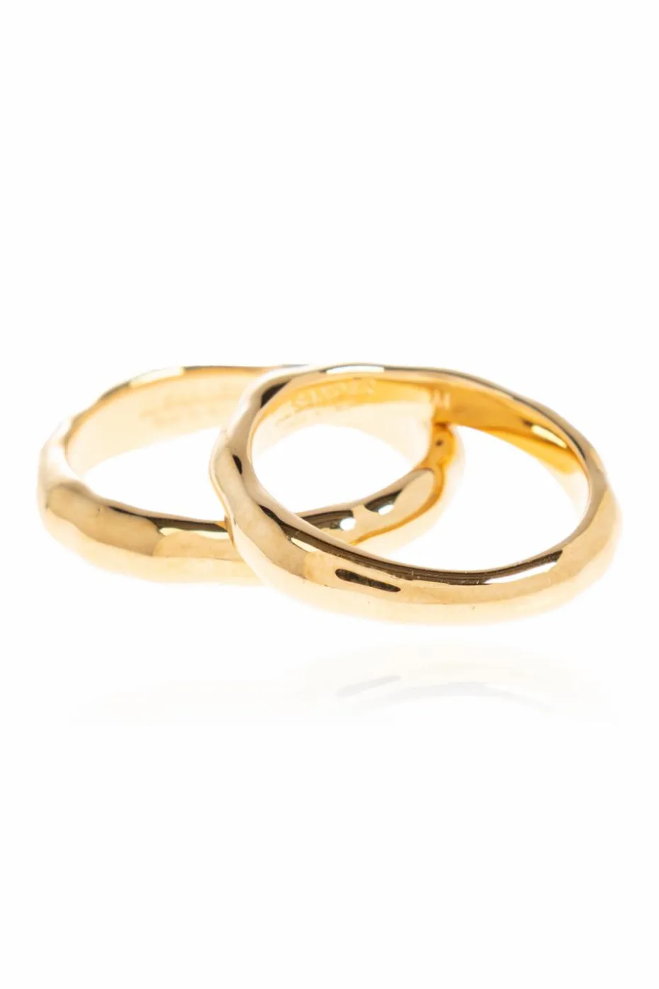 JIL SANDER GOLD Set of four rings