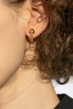 JIL SANDER GOLD Silver earrings