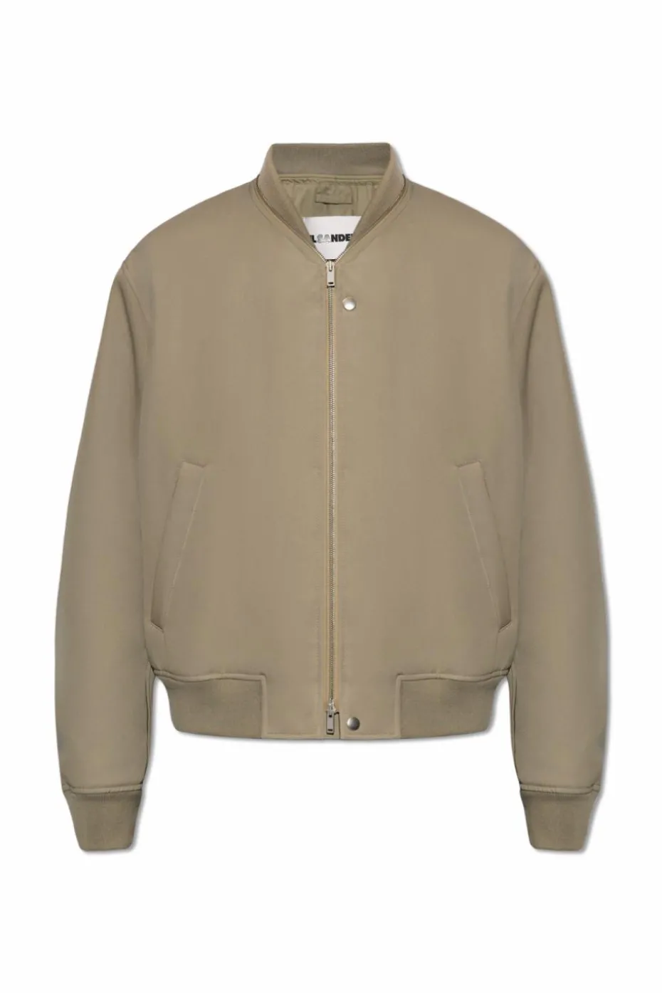 JIL SANDER GREEN Insulated bomber jacket