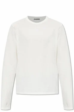 JIL SANDER GREY Double-layer top