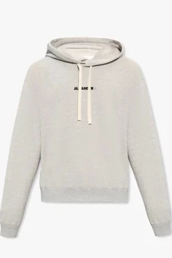 JIL SANDER+ GREY Logo-printed hoodie