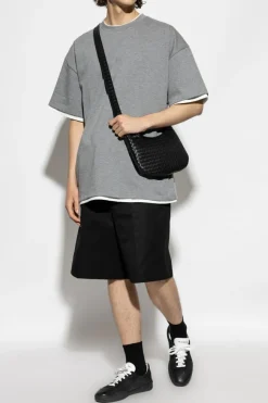 JIL SANDER GREY Printed T-shirt