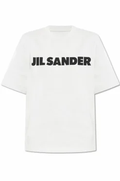 JIL SANDER GREY T-shirt with logo