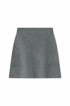 JIL SANDER GREY Wool skirt