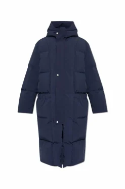 JIL SANDER+ NAVY BLUE Long down jacket