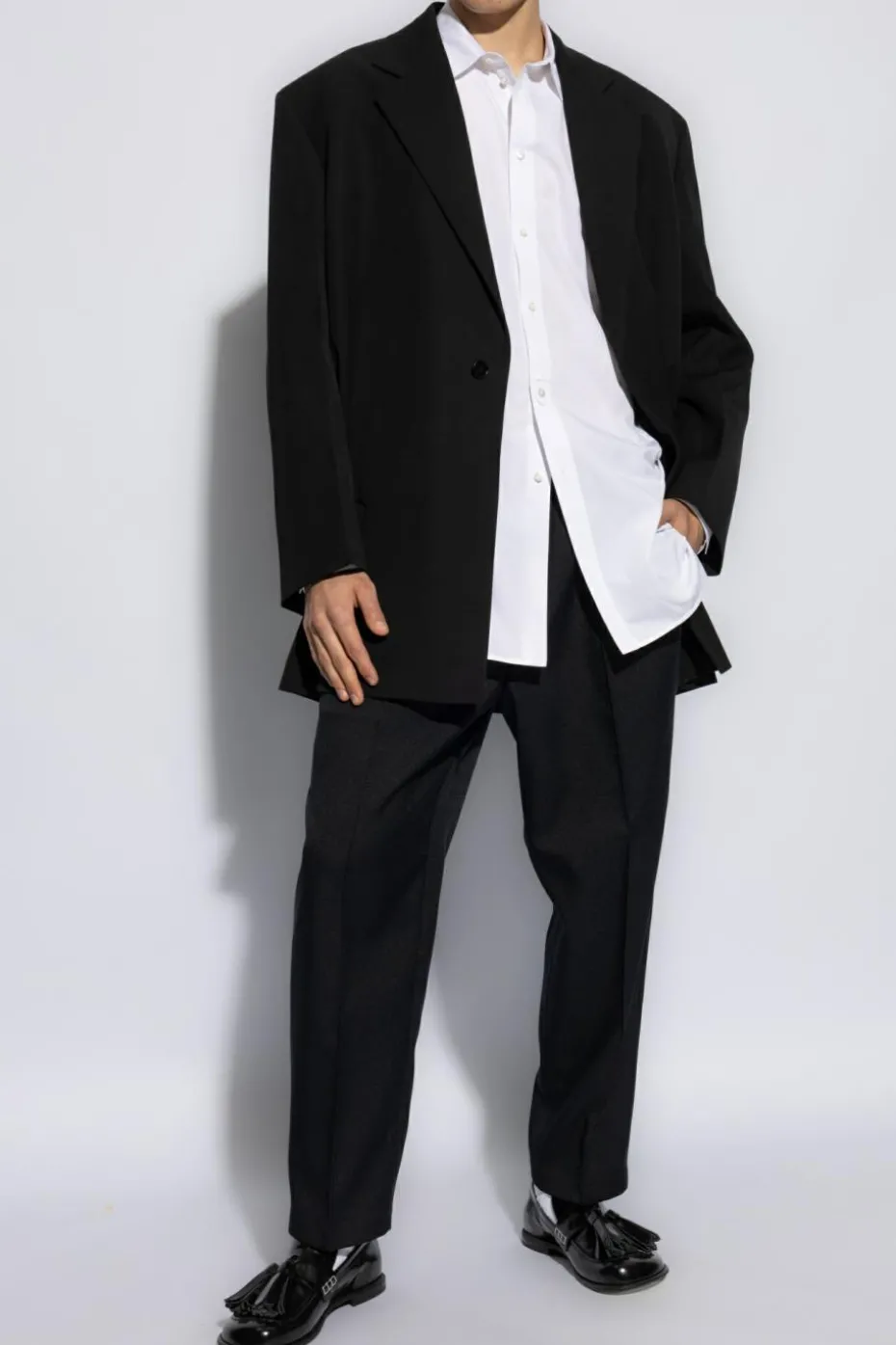 JIL SANDER NAVY BLUE Pants with pockets