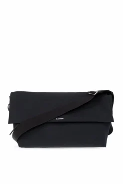 JIL SANDER+ NAVY BLUE Shoulder bag with logo