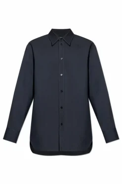 JIL SANDER NAVY BLUE Wool shirt