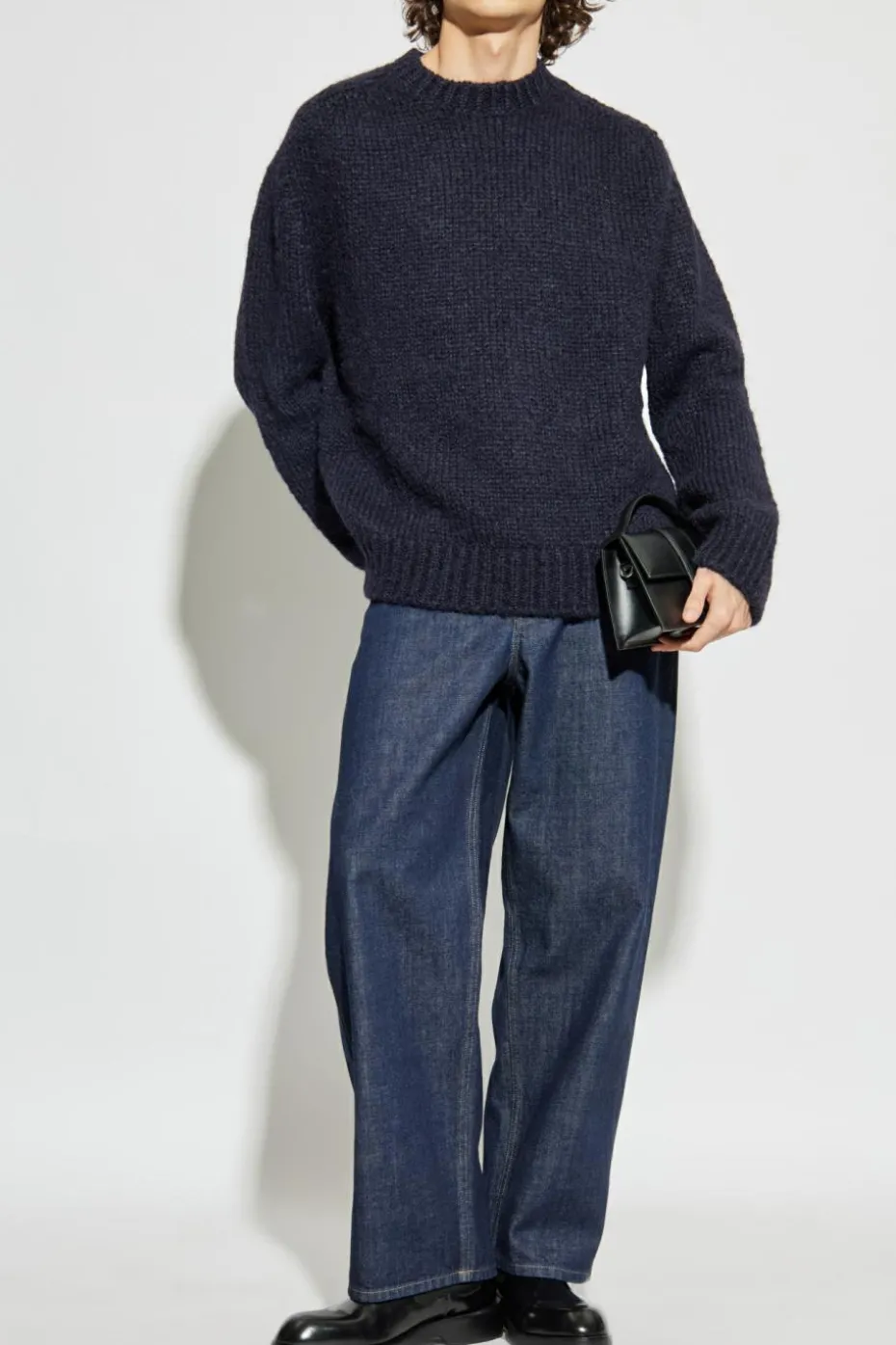 JIL SANDER+ NAVY BLUE Wool sweater