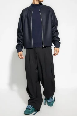 JIL SANDER NAVY BLUE Wool sweater