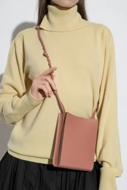 JIL SANDER PINK ‘Tangle Small’ phone holder