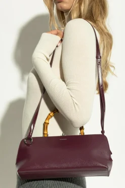 JIL SANDER PURPLE Leather bag