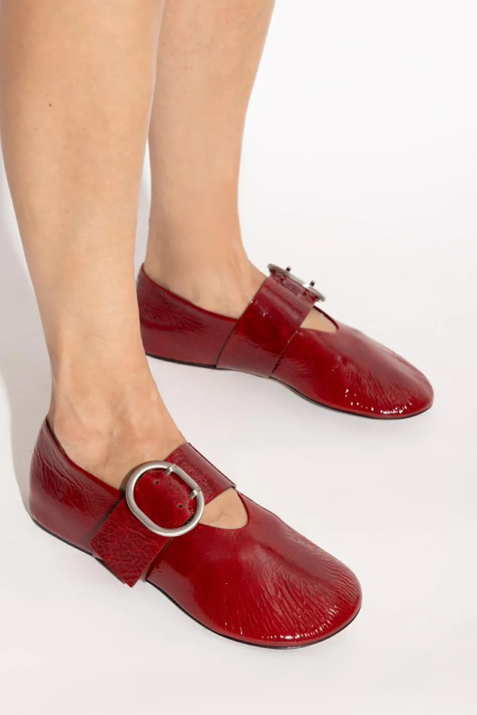 JIL SANDER RED Leather shoes