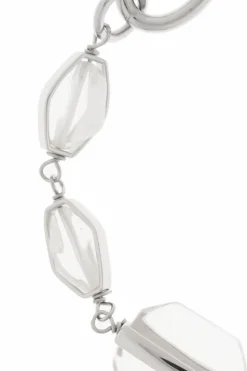 JIL SANDER SILVER Bracelet with applications