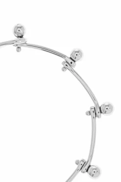 JIL SANDER SILVER Brass bracelet