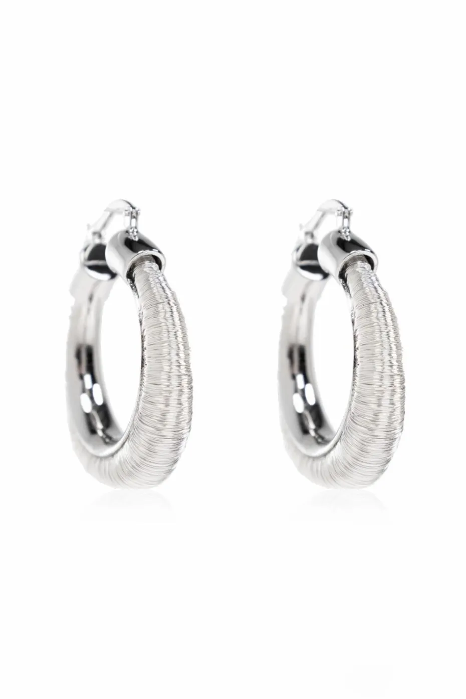 JIL SANDER SILVER Brass earrings