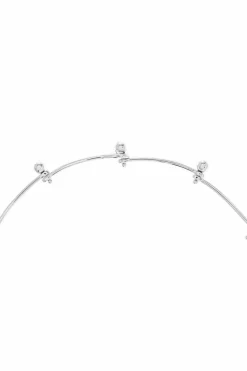 JIL SANDER SILVER Brass necklace