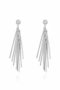 JIL SANDER SILVER Earrings with charms
