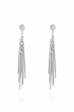 JIL SANDER SILVER Earrings with charms