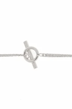 JIL SANDER SILVER Necklace with decorative finish