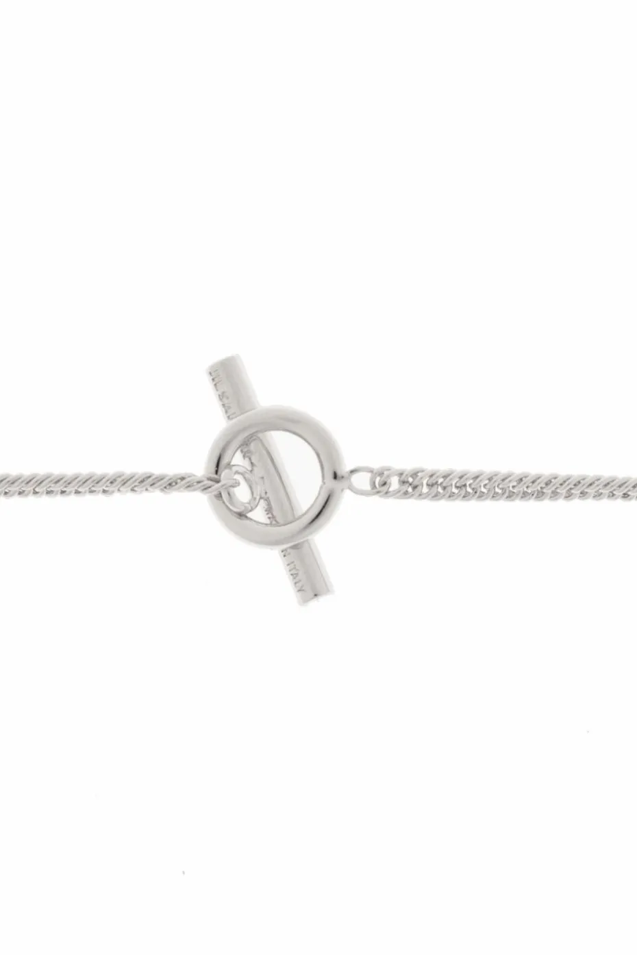 JIL SANDER SILVER Necklace with decorative finish