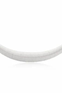 JIL SANDER SILVER Necklace with decorative finish