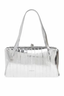 JIL SANDER SILVER Shoulder bag `Knot`