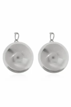 JIL SANDER SILVER Silver earrings