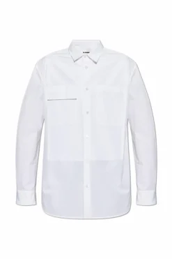 JIL SANDER WHITE Cotton shirt