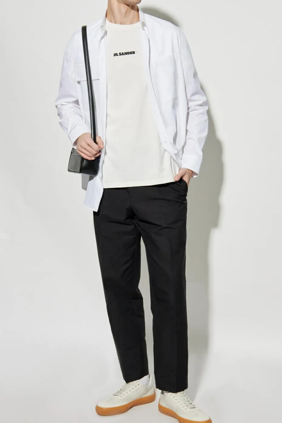 JIL SANDER WHITE Cotton shirt