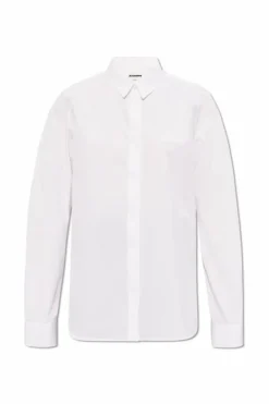 JIL SANDER WHITE Cotton shirt
