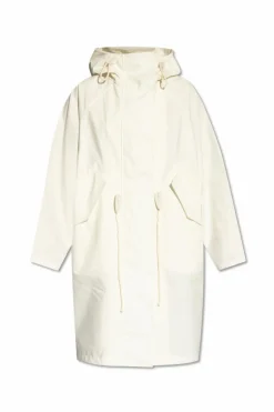 JIL SANDER+ WHITE Hooded parka