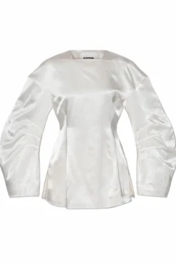 JIL SANDER WHITE Shimmering Top