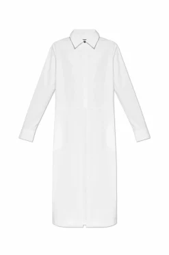 JIL SANDER WHITE Shirt dress