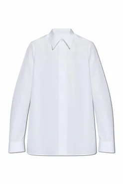 JIL SANDER WHITE Shirt with concealed placket