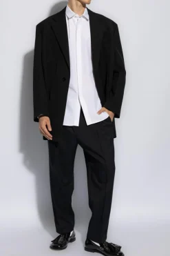JIL SANDER WHITE Shirt with logo