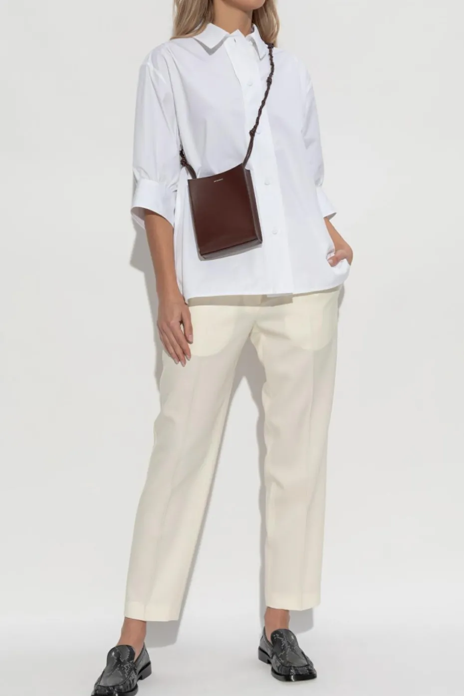 JIL SANDER WHITE Short sleeve shirt