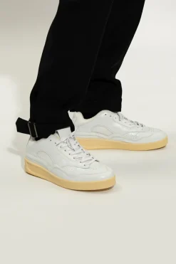 JIL SANDER WHITE Sneakers with logo