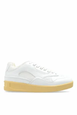 JIL SANDER WHITE Sports shoes with logo