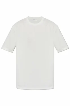 JIL SANDER WHITE T-shirt with logo