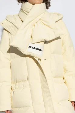 JIL SANDER+ YELLOW Scarf with logo