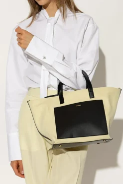 JIL SANDER YELLOW ‘Wander Small’ shoulder bag
