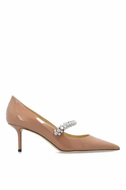 Jimmy Choo beige ‘Bing’ patent pumps