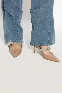 Jimmy Choo beige ‘Bing’ patent pumps