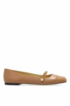 Jimmy Choo beige Leather ballet flats 'Elisa'