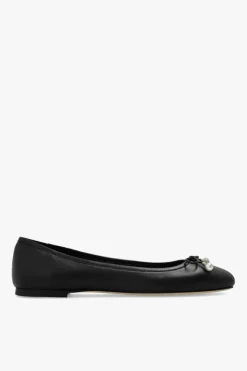 Jimmy Choo BLACK ‘Elme’ leather ballet flats