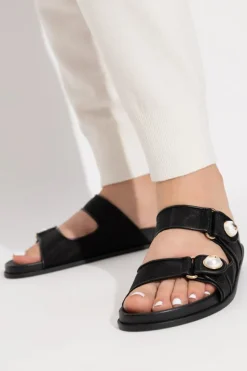 Jimmy Choo BLACK "Fayence" slides