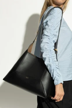 Jimmy Choo BLACK Leather shoulder bag ‘Diamond’