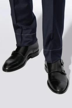 Jimmy Choo BLACK Leather boots ‘Finnion’