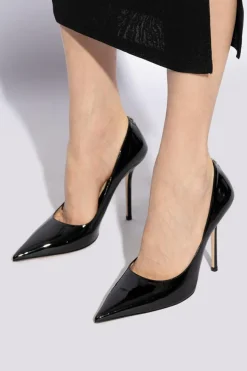 Jimmy Choo BLACK ‘Love’ stiletto pumps with logo